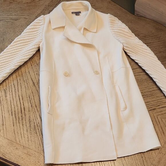 VINCE size S cream wool jacket - Picture 1 of 11